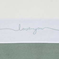 Jollein Baby Laken Ledikant 120x150cm Love You - Stone Green