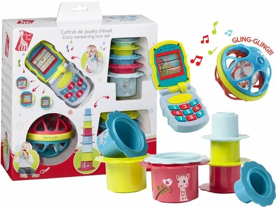 Sophie De Giraf - Cadeauset - Early Learning Toys Set 3 Sophie De Giraf - Cadeauset - Early Learning Toys Set - Afbeelding 3