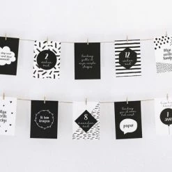 Stipkaarten.nl Stipkaarten - Mijlpaalkaarten Baby (20 Kaarten) - Kraamcadeau - Geboorte Cadeau - Babyshower - Zwanger