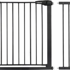 Comomy Traphekje - 75-103cm Security Veiligheidshekje - Dubbele Slotstructuur Hondenhek - Zwart -Telano-winkel 550x418 4