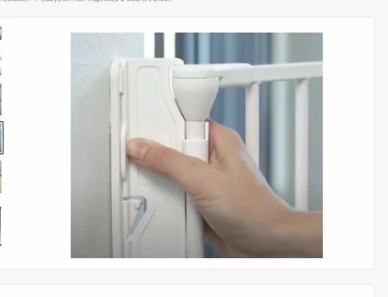 BabyDan Flex Traphekje 2 Deuren, 2x33cm 218cm Wit 11 BabyDan Flex Traphekje 2 Deuren, 2x33cm 218cm Wit - Afbeelding 11