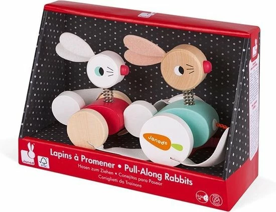 Janod Zigolos - Trekfiguur Konijnen 7 Janod Zigolos - Trekfiguur Konijnen - Afbeelding 7