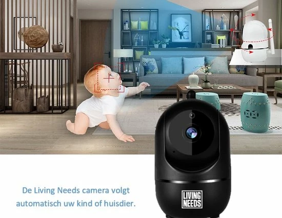 Living Needs Baby Camera Babyfoon Met Camera Spraakfunctie Bewegingsdetectie. 4 Living Needs Baby Camera Babyfoon Met Camera Spraakfunctie Bewegingsdetectie. - Afbeelding 4