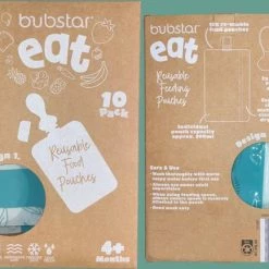 Bubstar Eat - Herbruikbare Moedermelk Bewaarzakjes - 10 Stuks - Borstvoeding Zakjes - Fruithapje Bewaarzakje - Groentehapje Bewaarzakje Met 2x Bijhorende Siliconen Lepel- Schenktuit - 200 Ml - (BPA Vrij) -Telano-winkel 550x433 2