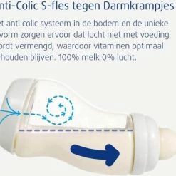 Difrax - S-Fles Natural - Babyfles Bruin- 0+ Maanden - 170ml -Telano-winkel 550x442 4
