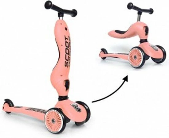 Scoot & Ride Scoot And Ride Highwaykick 1 Step - Loopfiets Peach 8 Scoot & Ride Scoot And Ride Highwaykick 1 Step - Loopfiets Peach - Afbeelding 8