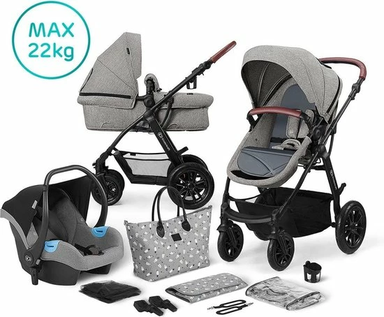 Kinderkraft XMoov 3 In 1 Kinderwagen - Inclusief Autostoel - Grey 12 Kinderkraft XMoov 3 In 1 Kinderwagen - Inclusief Autostoel - Grey - Afbeelding 12