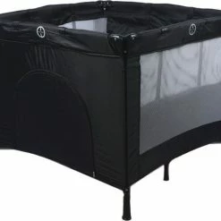 Ding Deluxe Inklapbare Box - Babybox - Zwart - Incl. Bodemverhoger