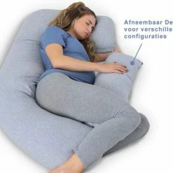 Osteomedix Zwangerschapskussen - Afneembaar Ontwerp - Met EXTRA Rugsteun Kussen - Afneembare Hoes - Ondersteuning Voor Rug, Heupen, Benen, Buik Voor Zwangere Vrouwen - Voedingskussen -Telano-winkel 550x457