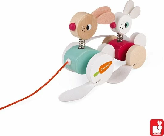 Janod Zigolos - Trekfiguur Konijnen 4 Janod Zigolos - Trekfiguur Konijnen - Afbeelding 4