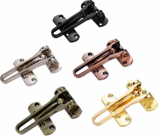 HW Kierstandhouder Voor Deurbeveiliging - 100mm (Zwart) 2 HW Kierstandhouder Voor Deurbeveiliging - 100mm (Zwart) - Afbeelding 2