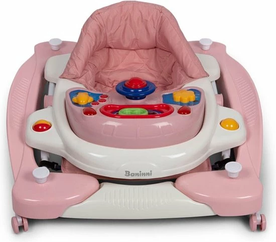 Baninni Loopstoel Classic 2-in-1 Pastel Pink 11 Baninni Loopstoel Classic 2-in-1 Pastel Pink - Afbeelding 11