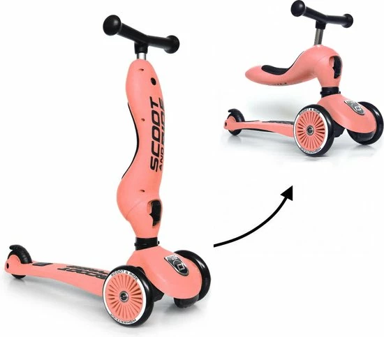 Scoot & Ride Scoot And Ride Highwaykick 1 Step - Loopfiets Peach 21 Scoot & Ride Scoot And Ride Highwaykick 1 Step - Loopfiets Peach - Afbeelding 21