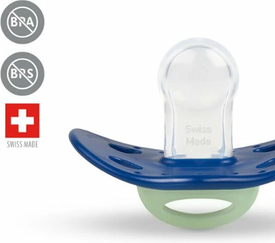 Bibi Happiness Glow In The Dark Dental Fopspeen 16 Maanden Plus Blauw 4 Bibi Happiness Glow In The Dark Dental Fopspeen 16 Maanden Plus Blauw - Afbeelding 4