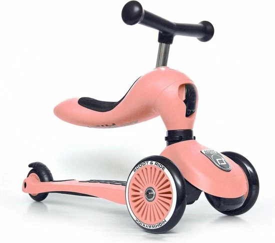 Scoot & Ride Scoot And Ride Highwaykick 1 Step - Loopfiets Peach 1 Scoot & Ride Scoot And Ride Highwaykick 1 Step - Loopfiets Peach