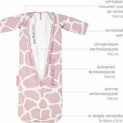 Puckababy Babyslaapzak Bag 4 Seasons 6m-2,5 J - 100 Cm - Giraph Candy -Telano-winkel 550x490 2