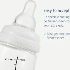 Difrax - S-Fles Natural - Babyfles Bruin- 0+ Maanden - 170ml -Telano-winkel 550x494 4