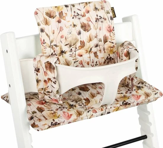 Ukje Kussenset - Geschikt Voor Stokke Tripp Trapp Kinderstoel - Geplastificeerd - Wilde Bloemen 1 Ukje Kussenset - Geschikt Voor Stokke Tripp Trapp Kinderstoel - Geplastificeerd - Wilde Bloemen
