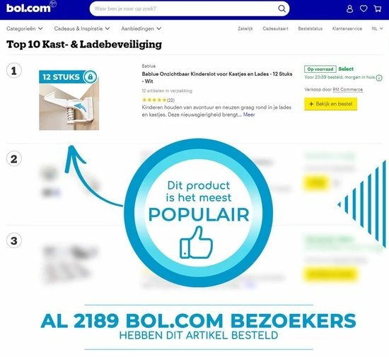 Bablue Kinderslot Kastjes - 4 Stuks - Zwart - Kinderbeveiliging Voor Kasten - Kastslot - Kast Beveiliging Baby - Veiligheidshaakjes - Kastsloten Baby - Kinderslot Kast - Kinderslot Lade - Keukenkastje Beveiliging Kinderen - Kinderslot Keukenkast 9 Bablue Kinderslot Kastjes - 4 Stuks - Zwart - Kinderbeveiliging Voor Kasten - Kastslot - Kast Beveiliging Baby - Veiligheidshaakjes - Kastsloten Baby - Kinderslot Kast - Kinderslot Lade - Keukenkastje Beveiliging Kinderen - Kinderslot Keukenkast - Afbeelding 9