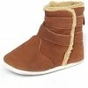 Aapie Leren Babyslofjes Winterboot Montreal - Laarsjes - Gevoerd - Antislip - Bruin - Maat L