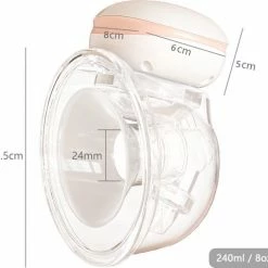 You Ha Youha YH-7008 - Dubbele Elektrische Borstkolf – Oplaadbare Draagbare Borstkolf - Draadloze Borstkolven – BPA Vrij - Handsfree Kolven - 24mm – Borstvoeding – Set Van 2 Stuks – Inclusief Gratis Verkleiners Set 17mm 19mm 21mm -Telano-winkel 550x509 2