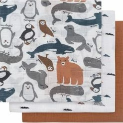 Jollein Hydrofiel Multidoek Snake 70x70cm - Ash Green - 3 Stuks -Telano-winkel 550x510 7