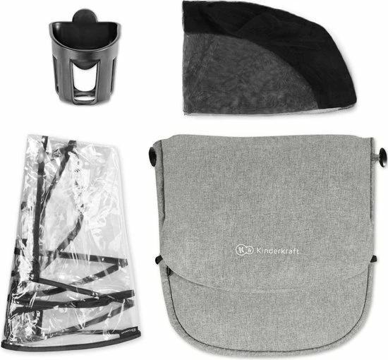 Kinderkraft XMoov 3 In 1 Kinderwagen - Inclusief Autostoel - Grey 3 Kinderkraft XMoov 3 In 1 Kinderwagen - Inclusief Autostoel - Grey - Afbeelding 3