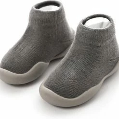 Antislip Baby Schoentjes - Eerste Loopschoentjes - Maat 20,5 6-12 Maanden - 13 Cm - Grijs - Completebabyuitzet