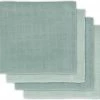Jollein Hydrofiele Doek Small 70x70cm Bamboe Katoen - Ash Green - 4 Stuks -Telano-winkel 550x512 5