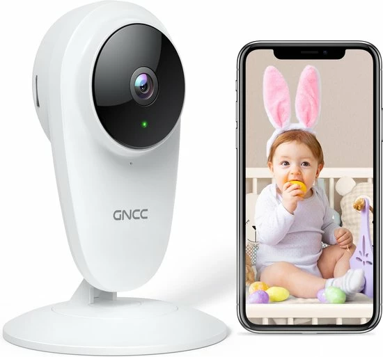 GNCC GC1Pro Babyfoon Met Camera - 3MP Indoor WiFi-camera 2.4G WiFi Voor Kinderen/Huisdieren/Senioren Met Monitor En Geluidsdetectie, Nachtzicht, Tweerichtingsaudio 1 GNCC GC1Pro Babyfoon Met Camera - 3MP Indoor WiFi-camera 2.4G WiFi Voor Kinderen/Huisdieren/Senioren Met Monitor En Geluidsdetectie, Nachtzicht, Tweerichtingsaudio