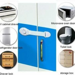 Ardran & Tookar Kind Veiligheidsslot 4 Stuks - Kinderslot Baby - Afsluiten Van Kasten, Lades, Apparatuur En De Oven Drukslot Kindslot Baby Lock -Telano-winkel 550x514