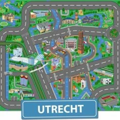 Speelkleed Utrecht City-Play - Autokleed - Verkeerskleed - Speelmat Utrecht