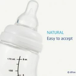 Difrax - S-Fles Natural - Babyfles Bruin- 0+ Maanden - 170ml -Telano-winkel 550x516 6