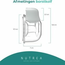 Nutrea EasyFlow Elektrische Draadloze Borstkolf 24 Mm Handsfree Borstkolf Oplaadbare Accu Snelheid Aanpasbaar -Telano-winkel 550x518 1
