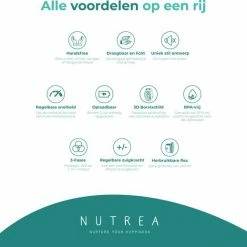 Nutrea EasyFlow Elektrische Draadloze Borstkolf 24 Mm Handsfree Borstkolf Oplaadbare Accu Snelheid Aanpasbaar -Telano-winkel 550x518 2