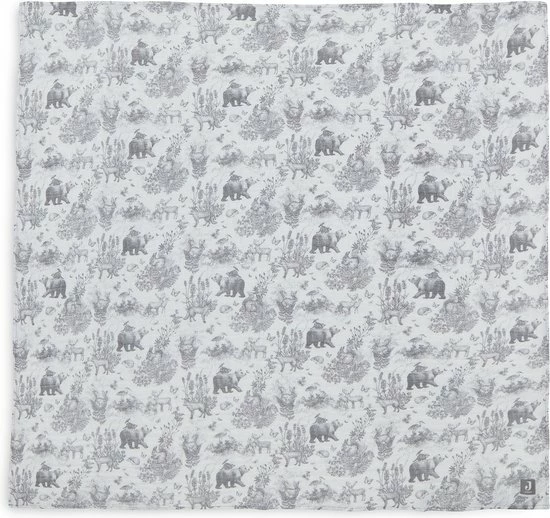 Jollein Hydrofiele Doek 115x115cm Pimpelmees - Forest Animals 6 Jollein Hydrofiele Doek 115x115cm Pimpelmees - Forest Animals - Afbeelding 6