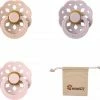 Merkloos BIBS Boheme Fopspeen Set | Maat 2 6-18 Maanden | Set 3 Stuks + MONKIEZZ Speenzakje | Blush, Dusky Lilac, Blossom -Telano-winkel 550x519 3