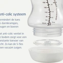 Difrax - S-Fles Natural - Babyfles Bruin- 0+ Maanden - 170ml -Telano-winkel 550x519 6