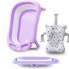 FOXSPORT Baby Badje Opvouwbaar - 3 In 1 Opvouwbaar - Opbergmand - Inclusief Badkussen - Babybadje - Peuterbadje 83 × 48 × 23,5 Cm - Purper -Telano-winkel 550x520 14