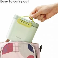 Without Lemon - Baby Melkpoeder Doseer Box - Reisbox - Opbergdoos Voor Voeding - Dispenser Met Schraper En Lepel - Mintgroen - 600ml -Telano-winkel 550x521 2