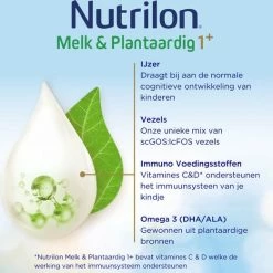 Nutrilon Melk & Plantaardig 1+ - Dreumesdrink Vanaf 12 Maanden - 800 Gram 17 Nutrilon Melk & Plantaardig 1+ - Dreumesdrink Vanaf 12 Maanden - 800 Gram -Telano-winkel 550x521
