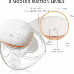 You Ha Youha YH-7008 - Dubbele Elektrische Borstkolf – Oplaadbare Draagbare Borstkolf - Draadloze Borstkolven – BPA Vrij - Handsfree Kolven - 24mm – Borstvoeding – Set Van 2 Stuks – Inclusief Gratis Verkleiners Set 17mm 19mm 21mm -Telano-winkel 550x522 2