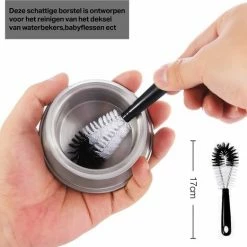 Wonix - Flessenborstel Set - Flessenreiniger - BPA Vrij - Voor Alle Oppervlakken - 5 Stuks -Telano-winkel 550x522