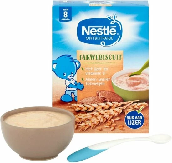 Nestlé Baby Cereals Tarwebiscuit - Baby Pap - Vanaf 8 Maanden - 9 Stuks - Totaal 45 Porties 3 Nestlé Baby Cereals Tarwebiscuit - Baby Pap - Vanaf 8 Maanden - 9 Stuks - Totaal 45 Porties - Afbeelding 3