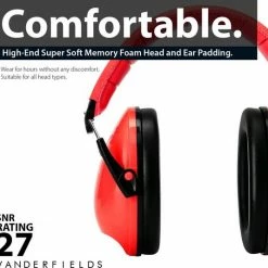 Vanderfields Gehoorbescherming Kind - Gehoorbeschermers Oorkappen Kinderen - 27dB - 3-16 Jaar - Rood - V-Zilla -Telano-winkel 550x534 4