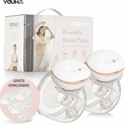 You Ha Youha YH-7008 - Dubbele Elektrische Borstkolf – Oplaadbare Draagbare Borstkolf - Draadloze Borstkolven – BPA Vrij - Handsfree Kolven - 24mm – Borstvoeding – Set Van 2 Stuks – Inclusief Gratis Verkleiners Set 17mm 19mm 21mm -Telano-winkel 550x537 3