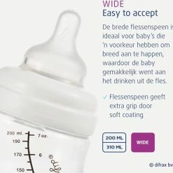Difrax - S-Fles Natural - Babyfles Bruin- 0+ Maanden - 170ml -Telano-winkel 550x538 12