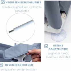 Dendardev - XL Speelbox Met 50 Ballen - Babybox - Playpen - Baby Kruipbox - Grondbox - Kinderbox - Grijs 180cm X 150cm X 68cm -Telano-winkel 550x538 13