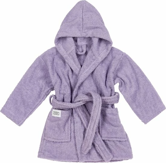 Meyco Baby Badjas Basic Badstof - 86/92 - Soft Lilac 1 Meyco Baby Badjas Basic Badstof - 86/92 - Soft Lilac