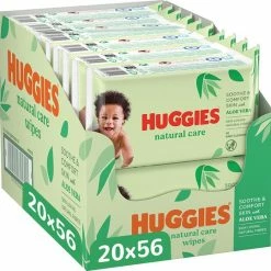 Huggies Billendoekjes - Natural Care - 20 X 56 Stuks 1.120 Doekjes